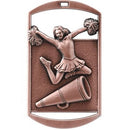 DT Hi Relief Series Cheer Dog Tag - AndersonTrophy.com
