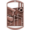 DT Hi Relief Series Gymnastics Dog Tag - AndersonTrophy.com