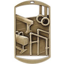 DT Hi Relief Series Gymnastics Dog Tag - AndersonTrophy.com