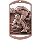 DT Hi Relief Series Wrestling Dog Tag - AndersonTrophy.com