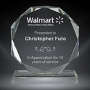 Faceted Octagon Crystal Award - AndersonTrophy.com