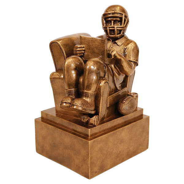 Fantasy Football Man in Chair Resin - AndersonTrophy.com