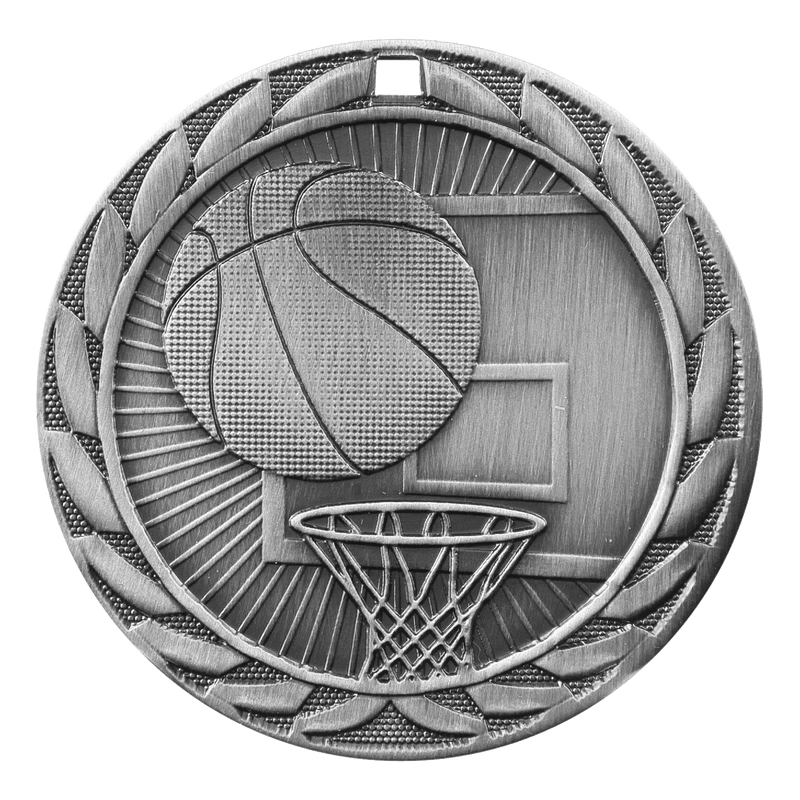FE Iron Basketball Medals - AndersonTrophy.com