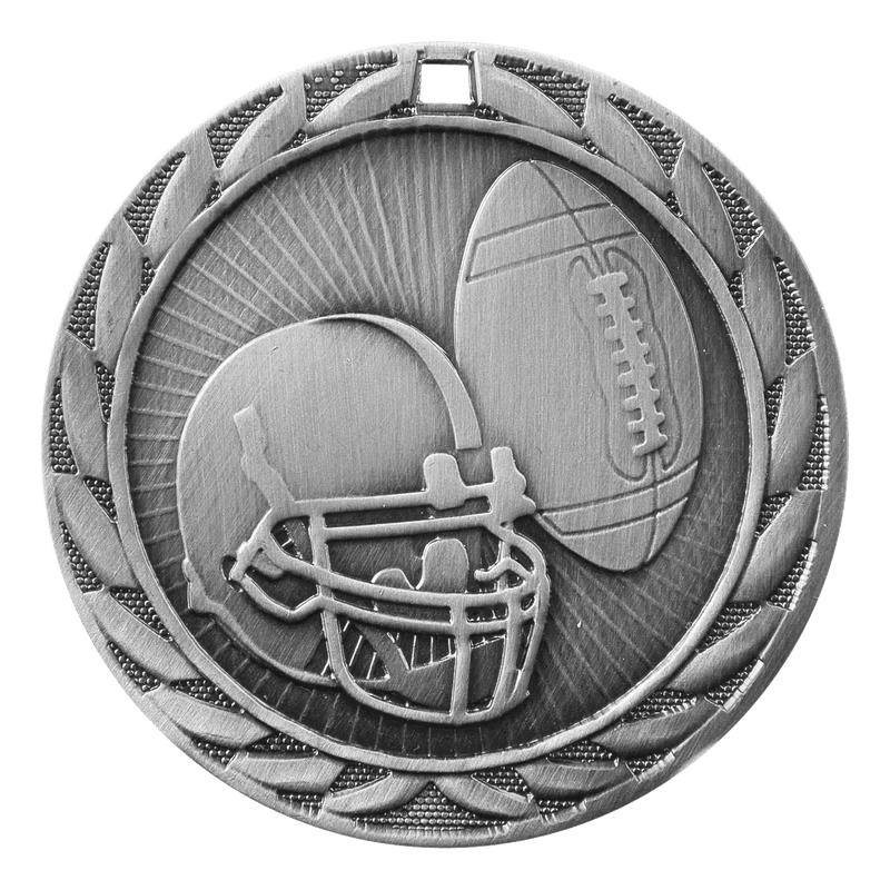 FE Iron Football Medals - AndersonTrophy.com