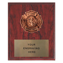 First Responder Fire Department Badge Plaque - AndersonTrophy.com