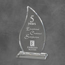 Flame Acrylic Corporate Award - Clear - AndersonTrophy.com