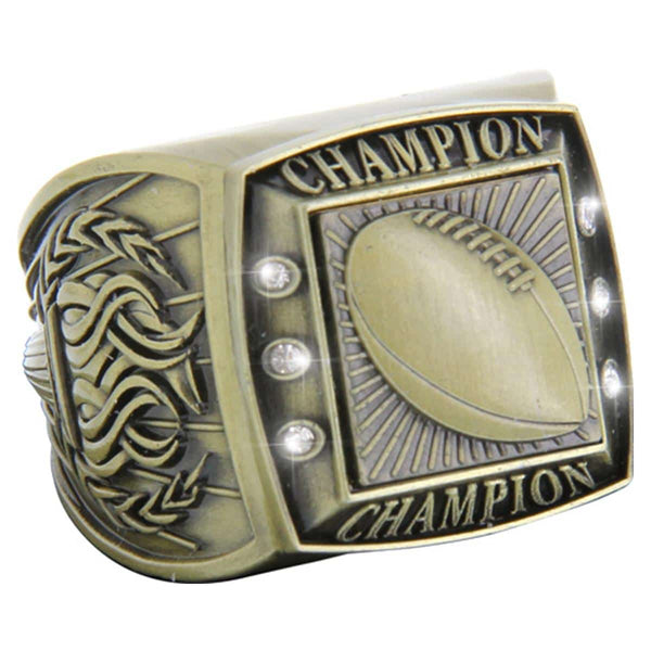 Football Champion Ring - Antique Finish - AndersonTrophy.com