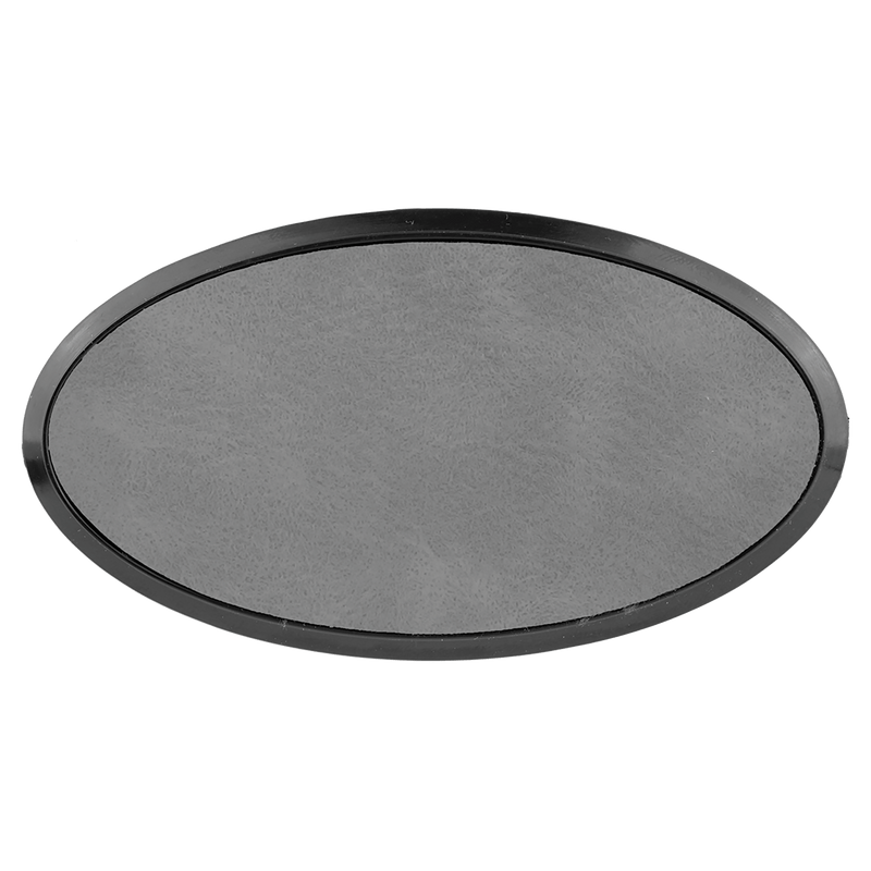 Framed Laserable Leatherette Name Badge - Oval - 3.00" x 1.50" - AndersonTrophy.com