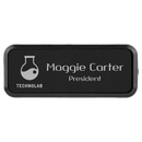 Framed Laserable Leatherette Name Badge - Rectangle - AndersonTrophy.com