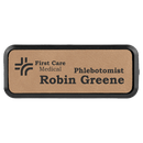 Framed Laserable Leatherette Name Badge - Rectangle - AndersonTrophy.com