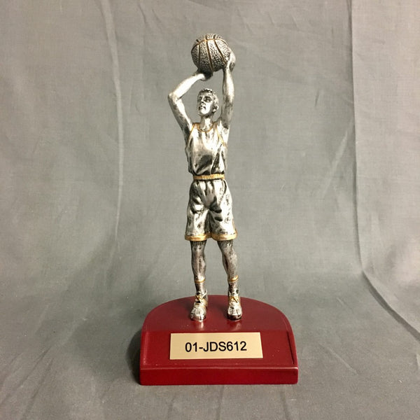 Free Throw Basketball Resin - 7" - Male - AndersonTrophy.com