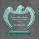 Frosted Eagle Acrylic Corporate Award - Jade - AndersonTrophy.com