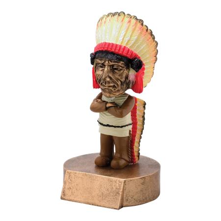 Full Color Indian Bobblehead Resin - AndersonTrophy.com