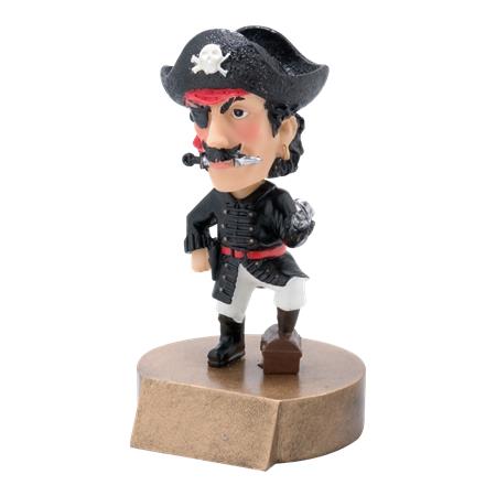 Full Color Pirate Bobblehead Resin - AndersonTrophy.com