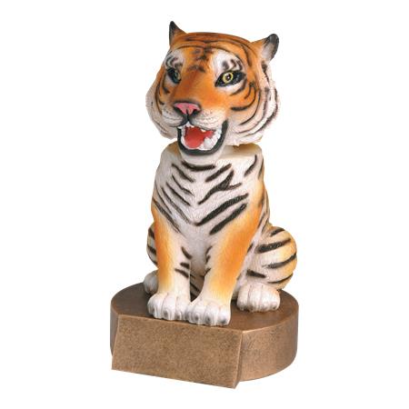 Full Color Tiger Bobblehead Resin - AndersonTrophy.com