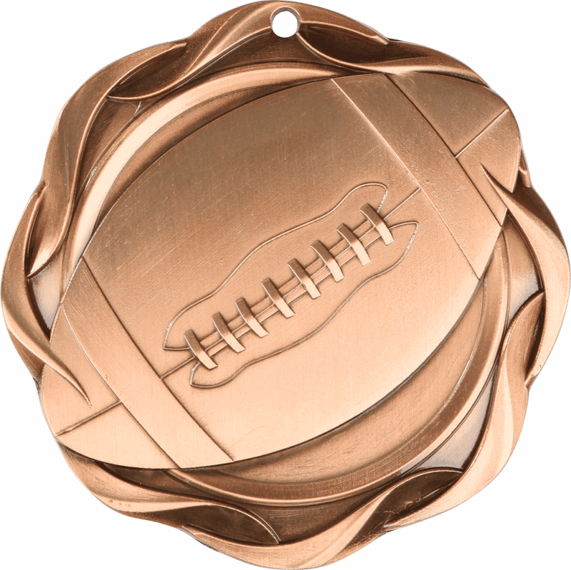 Fusion Football Themed Medal - AndersonTrophy.com