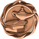 Fusion Lamp of Knowledge Themed Medal - AndersonTrophy.com