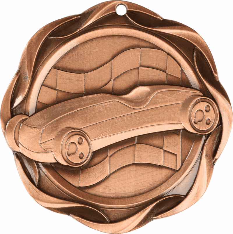 Fusion Pinewood Derby Themed Medal - AndersonTrophy.com