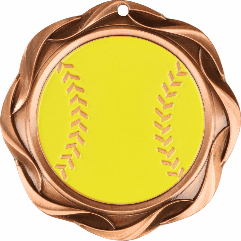 Fusion Softball Themed Medal - AndersonTrophy.com