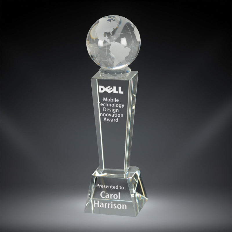 Galaxy Globe Crystal Award - AndersonTrophy.com