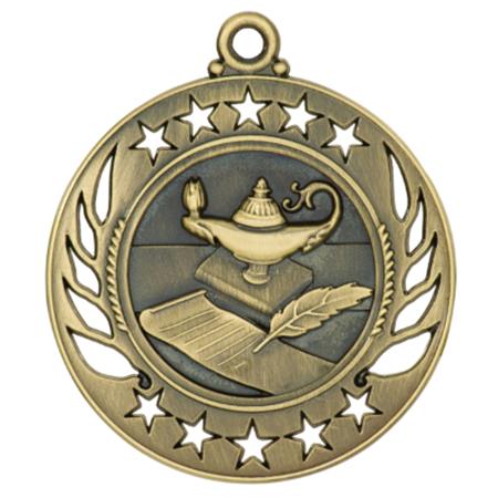 GM1 Lamp of Knowledge Themed Medal - AndersonTrophy.com