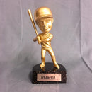 Gold Baseball Bobblehead Resin - Male - AndersonTrophy.com