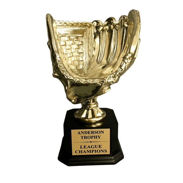 Gold Champions Baseball Trophy on Black Base - AndersonTrophy.com