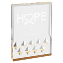 Gold Diamond Mirage Series Acrylic Award - AndersonTrophy.com