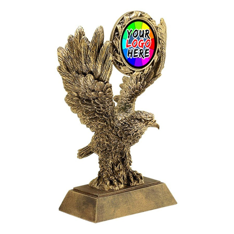 Custom Insert Trophy Gold Eagle Custom Insert Resin Trophy
