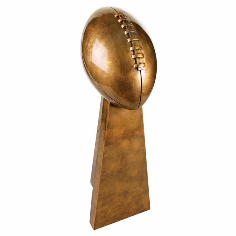 Gold Football Tower Resin - AndersonTrophy.com