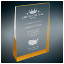 Gold Freestanding Color Wedge Series Acrylic Award - AndersonTrophy.com