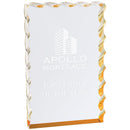 Gold Wave Edge Series Acrylic Award - AndersonTrophy.com