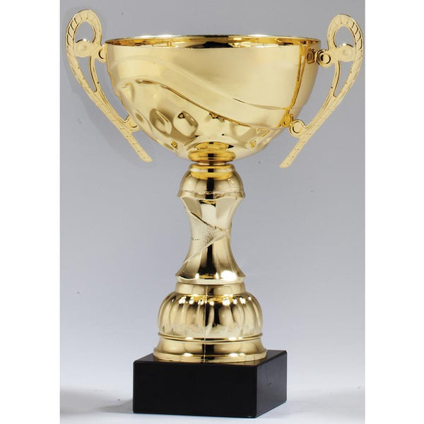 Golden Sun Trophy Cup on Black Marble Base - AndersonTrophy.com