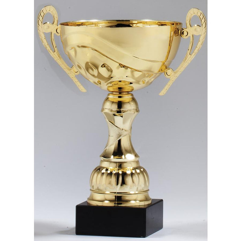 Golden Sun Trophy Cup on Black Marble Base - AndersonTrophy.com