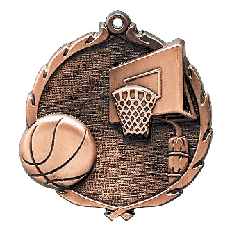 Grand Wreath Series Basketball Medals - AndersonTrophy.com
