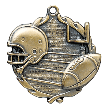 Grand Wreath Series Football Medals - AndersonTrophy.com