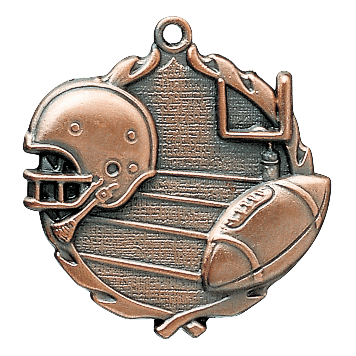 Grand Wreath Series Football Medals - AndersonTrophy.com