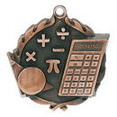 Grand Wreath Series Math Themed Medals - AndersonTrophy.com