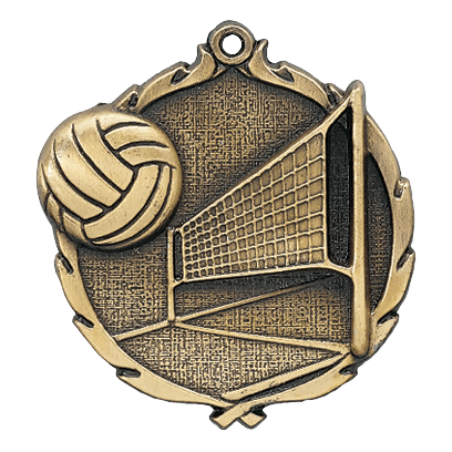 Grand Wreath Series Volleyball Medals - AndersonTrophy.com