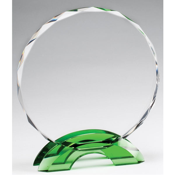 Green Arch Circle Glass Award - AndersonTrophy.com