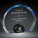 Halo Circle Acrylic Award - Blue - AndersonTrophy.com