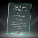 Jade Portrait Stand Glass Award - AndersonTrophy.com