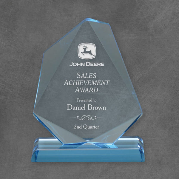 Jewel Acrylic Corporate Award - Blue - AndersonTrophy.com