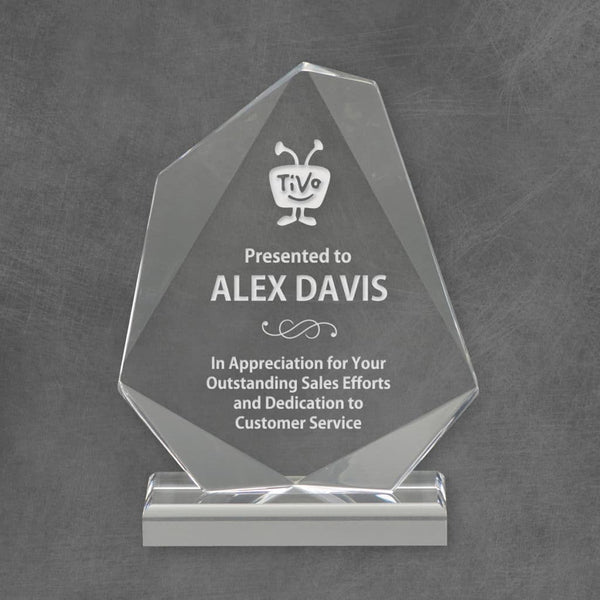 Jewel Acrylic Corporate Award - Clear - AndersonTrophy.com