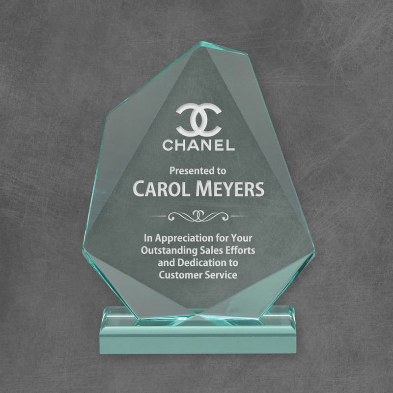 Jewel Acrylic Corporate Award - Jade - AndersonTrophy.com