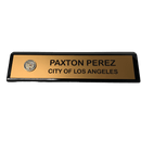 LA City Name Wedge - Black Piano Finish - AndersonTrophy.com