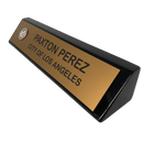 LA City Name Wedge - Black Piano Finish - AndersonTrophy.com