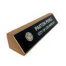 LA City Name Wedge - Genunie Red Alder - AndersonTrophy.com