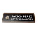 LA City Name Wedge - Natural Walnut - AndersonTrophy.com