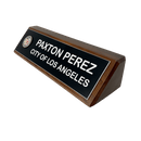 LA City Name Wedge - Natural Walnut - AndersonTrophy.com